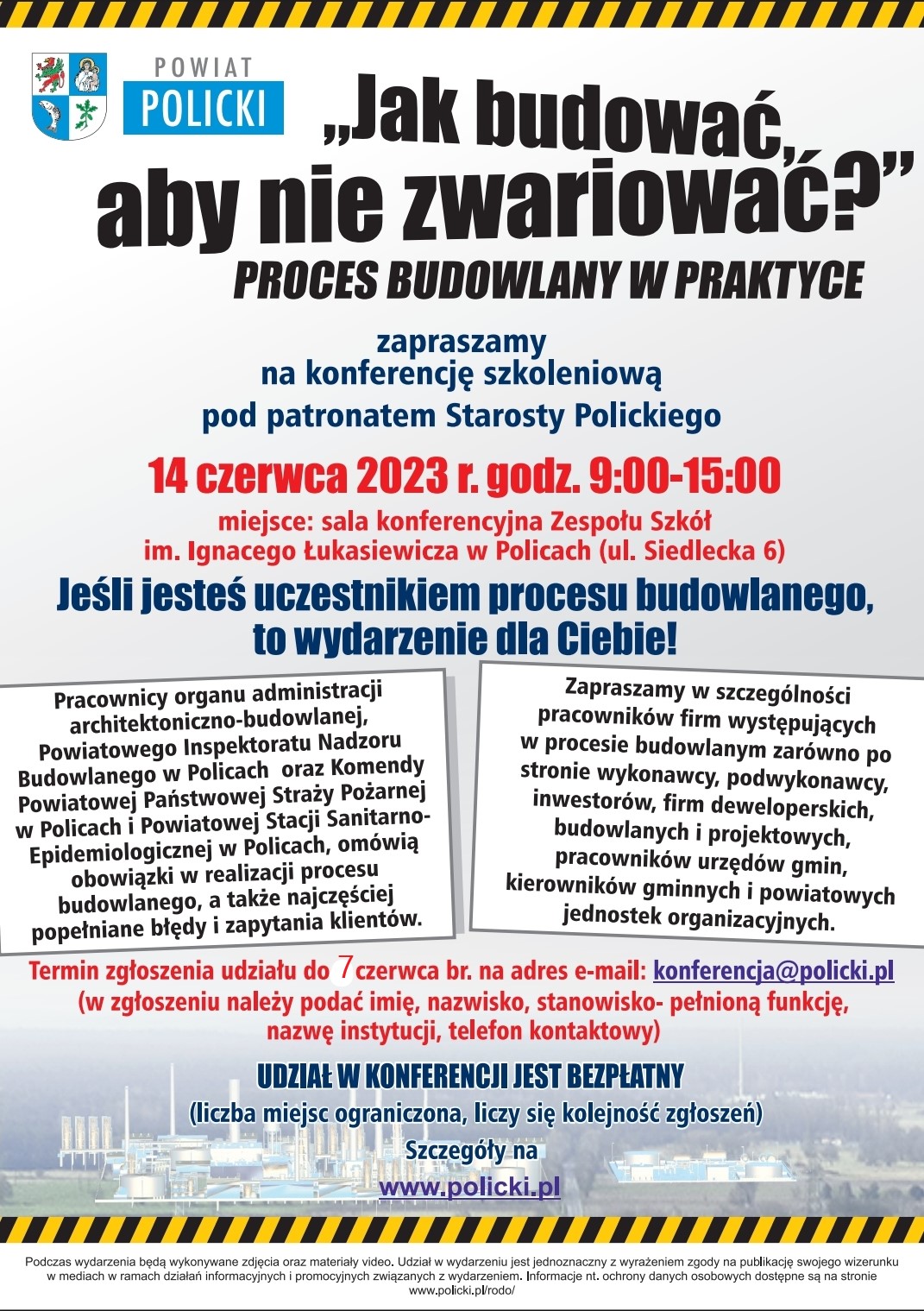 Konferencja budowlana 2023r plakat